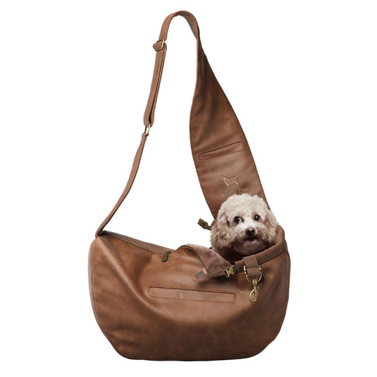 Vegan Leather Pet Sling Carrier