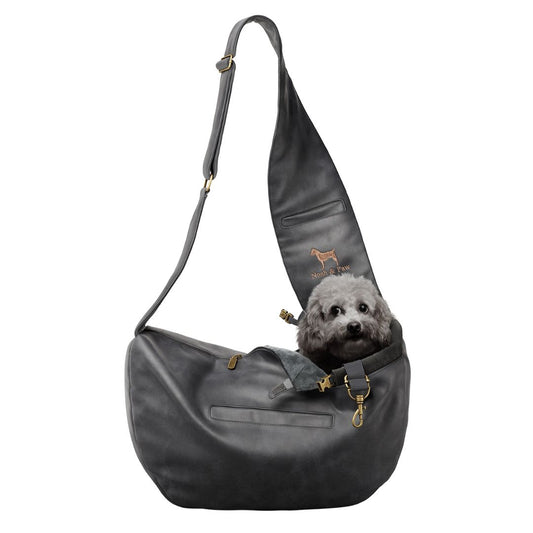 Vegan Leather Pet Sling Carrier